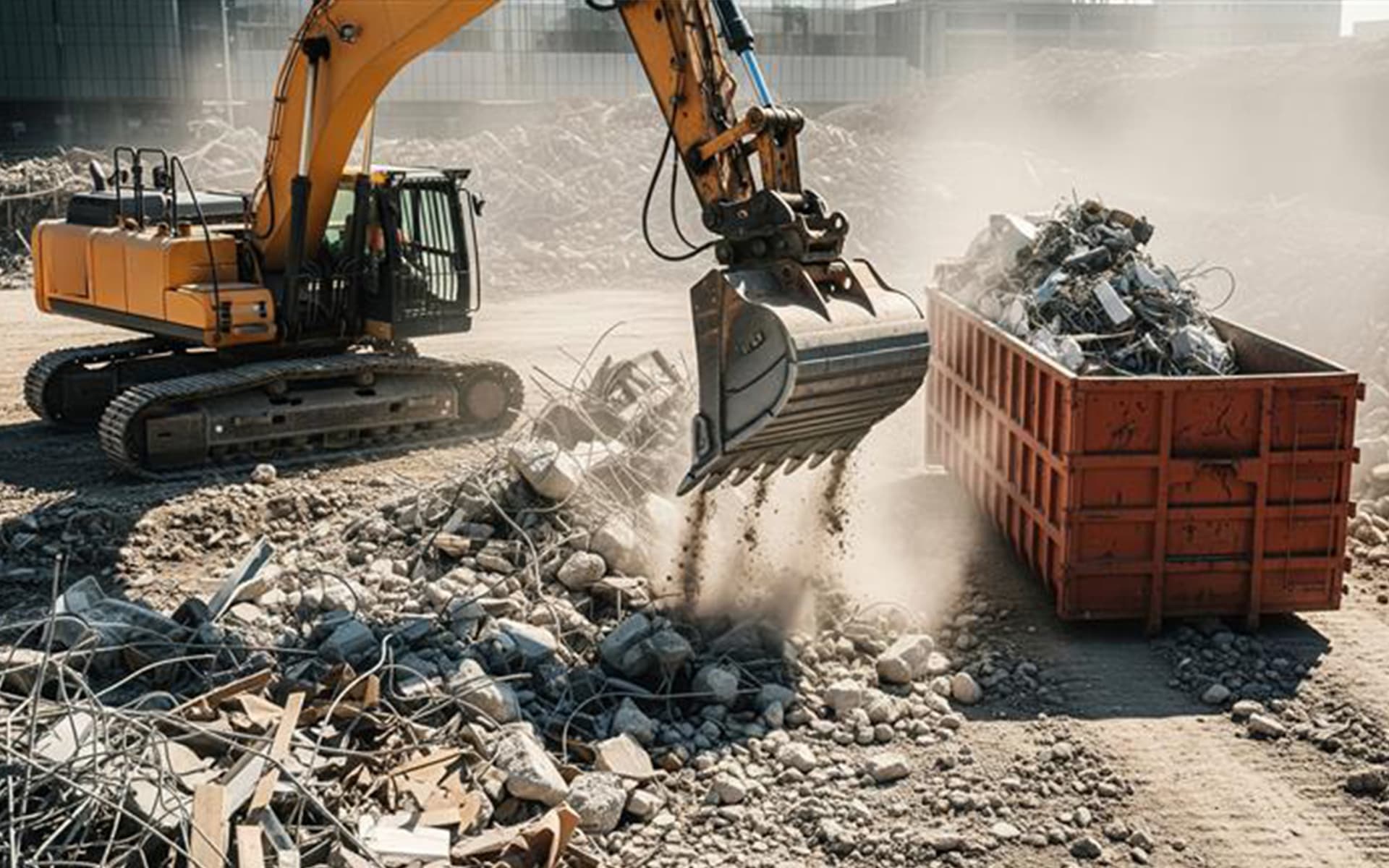 Metal Scrap From Construction Waste